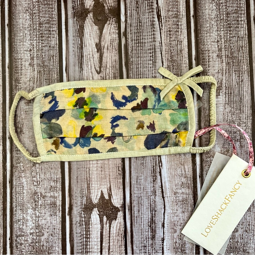 LoveShackFancy Follet Face Mask in Acai Berry